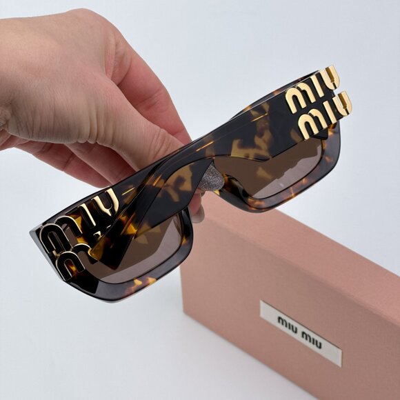 Miu Miu MU09WS VAU06B GLIMPSE BRAND NEW Sunglasses Honey Havana Brown Women main image 6